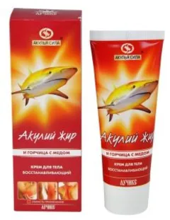 Купить АКУЛИЙ ЖИР И ГОРЧИЦА С МЕДОМ КРЕМ ОТ БОЛИ В СУСТАВАХ по оптовым ценам