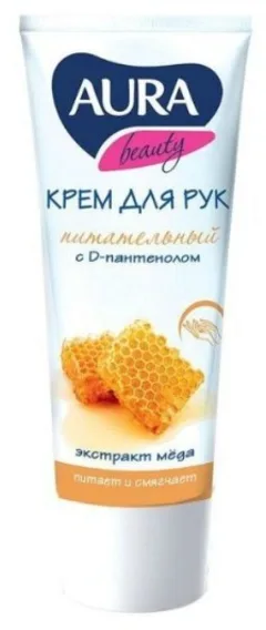 Купить АУРА БЬЮТИ КРЕМ ДЛЯ РУК ПИТАТЕЛЬНЫЙ С Д-ПАНТЕНОЛОМ И МЕДОМ по оптовым ценам