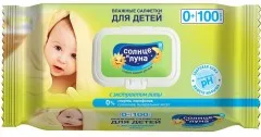 Купить АУРА СОЛНЦЕ И ЛУНА САЛФЕТКИ ВЛАЖНЫЕ ДЕТСКИЕ по оптовым ценам